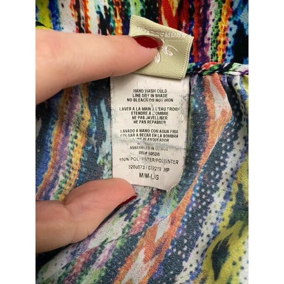 Ale by Alessandra Beach Blanket‎ Cold Shoulder Mini Coverup Size M/L Multicolor - Picture 10 of 10